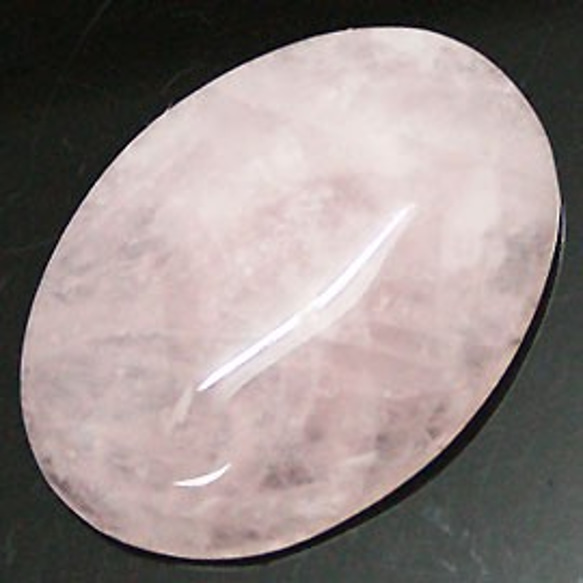 天然石 大きいBIG ルース裸石　ローズクォーツ（rose quartz）　オーバルカボション　ti-lo-18 1枚目の画像