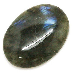 石大的大松裸拉長石（labradolite）橢圓形凸圓形TI-LO-9-30 第1張的照片