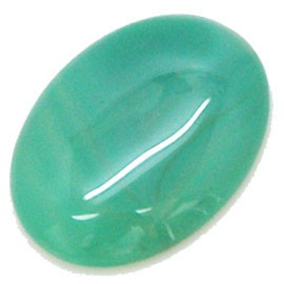 天然石 大きいBIG ルース裸石　グリーンオニキス（Green Onyx）　オーバルカボション　ti-lo-3 1枚目の画像