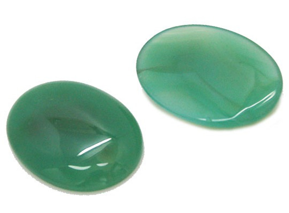 天然石 大きいBIG ルース裸石　グリーンオニキス（Green Onyx）　オーバルカボション　ti-lo-3 2枚目の画像