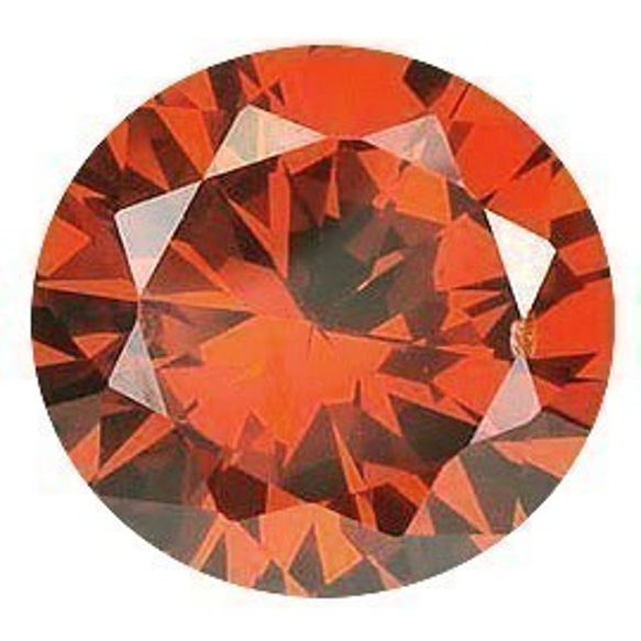 カラーダイヤモンド ルース販売　SIquality　ブリリアントカット　オレンジコニャック　diac-orc　2.7mm 1枚目の画像