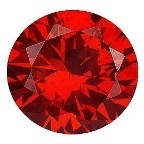 彩鑽散售 SI 品質明亮式切割紅色干邑色 diac-rdc 2.4 毫米 第1張的照片