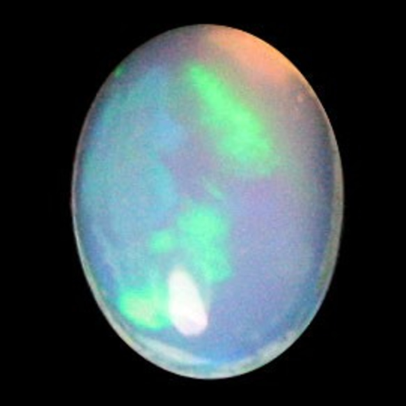 埃塞俄比亞蛋白石（蛋白石）露絲（橢圓形凸圓形）STG-68 第1張的照片