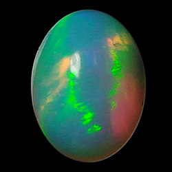 埃塞俄比亞蛋白石（蛋白石）露絲（橢圓形凸圓形）STG-168 第1張的照片