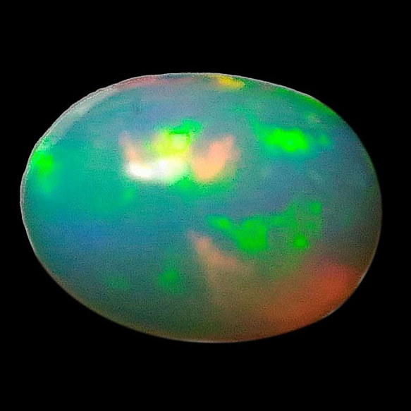 埃塞俄比亞蛋白石（蛋白石）露絲（橢圓形凸圓形）STG-168 第2張的照片