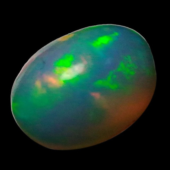 埃塞俄比亞蛋白石（蛋白石）露絲（橢圓形凸圓形）STG-168 第3張的照片