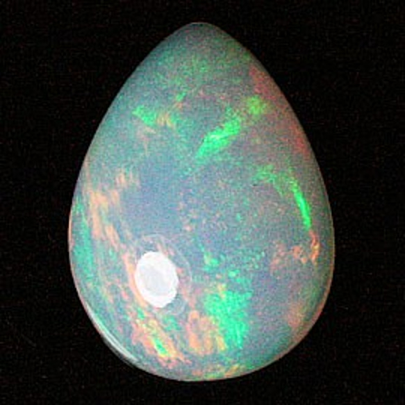埃塞俄比亞蛋白石（蛋白石）露絲（梨形凸圓形）STG-109 第1張的照片