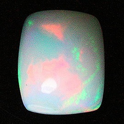 埃塞俄比亞蛋白石（蛋白石）露絲（方形凸圓形）STG-106 第1張的照片