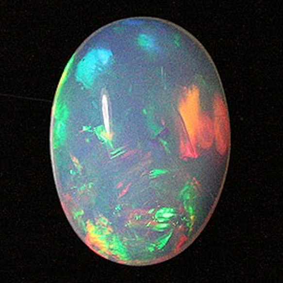 エチオピアオパール（opal）　ルース（オーバルカボション）　stg-107 1枚目の画像