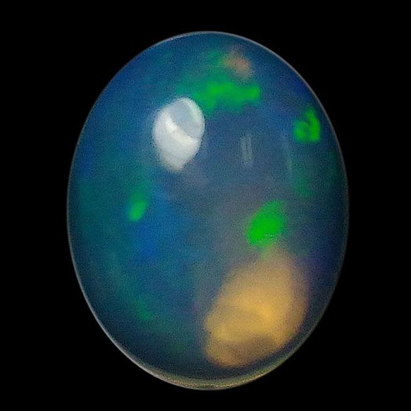水蛋白石（水蛋白石）露絲（橢圓形凸圓形）STG-190 第1張的照片