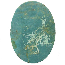 綠松石（綠松石）穩定處理露絲（橢圓形凸圓形）TI-ST-63 第3張的照片
