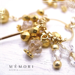 MEMORI STUDIO　Circle with a drop pierced earring　de-86-me-01 2枚目の画像