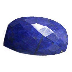 天然石材鬆散裸石天青石（拉皮斯lazuri）露絲（棋盤凸圓形）阿里-LL-34 第1張的照片