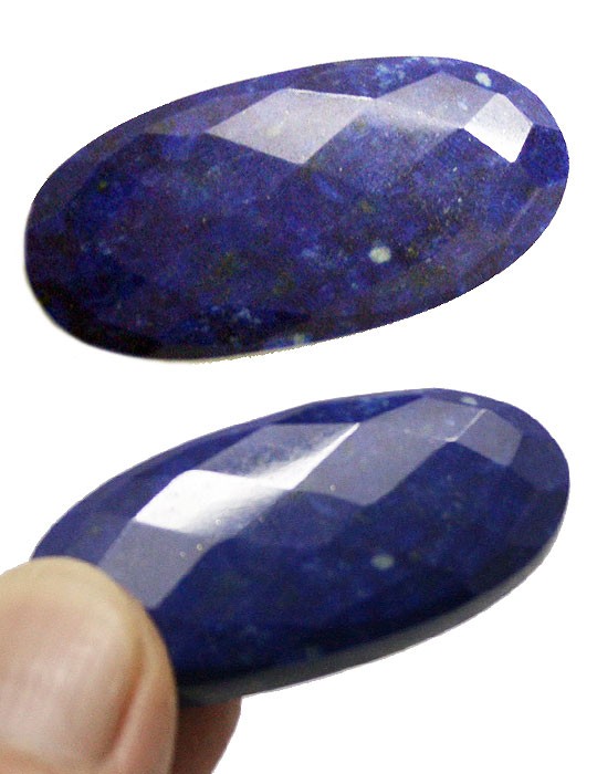 天然石ルース裸石　ラピスラズリ（Lapis lazuri）　ルース（チェッカーボードカボション）　ali-ll-54