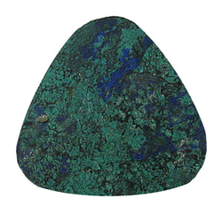 天然石材鬆散裸石藍銅礦（藍銅礦）露絲（Trilj螞蟻凸圓形）TI-ST-389 第3張的照片