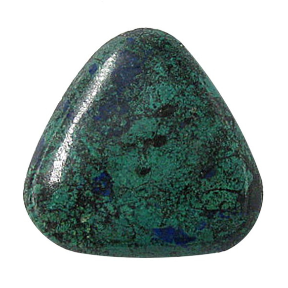 天然石材鬆散裸石藍銅礦（藍銅礦）露絲（Trilj螞蟻凸圓形）TI-ST-390 第1張的照片