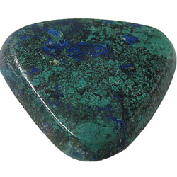 天然石材鬆散裸石藍銅礦（藍銅礦）露絲（Trilj螞蟻凸圓形）TI-ST-391 第2張的照片