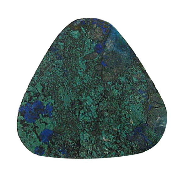 天然石材鬆散裸石藍銅礦（藍銅礦）露絲（Trilj螞蟻凸圓形）TI-ST-391 第3張的照片