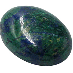 天然石　ルース裸石　アズライト（Azurite）　ルース（オーバルカボション）　ti-st-350 2枚目の画像
