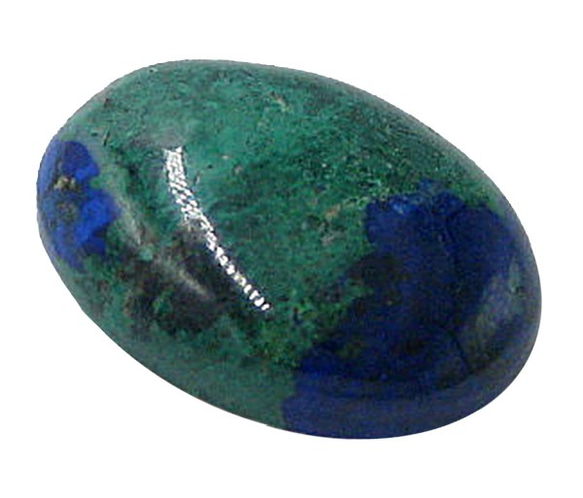 天然石材鬆散裸石藍銅礦（藍銅礦）露絲（橢圓形凸圓形）TI-ST-341 第2張的照片