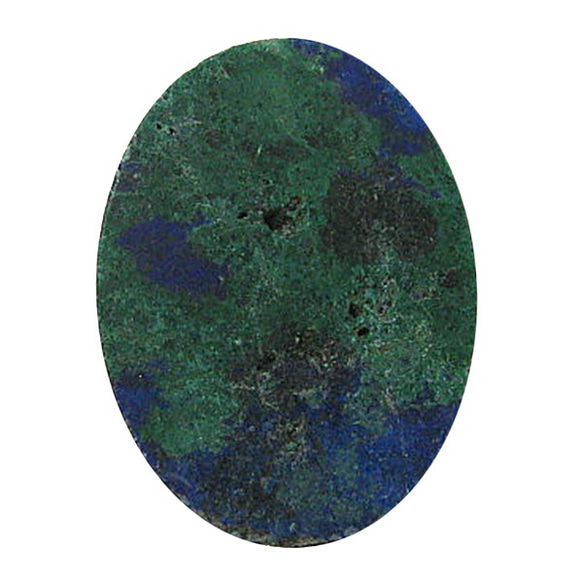 天然石材鬆散裸石藍銅礦（藍銅礦）露絲（橢圓形凸圓形）TI-ST-341 第3張的照片