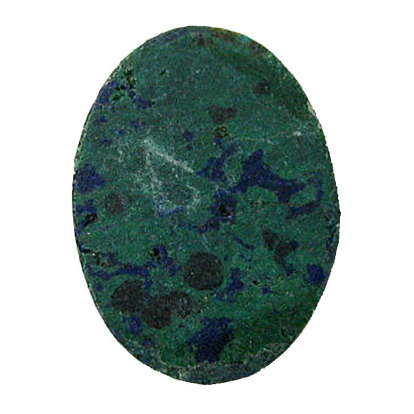 天然石　ルース裸石　アズライト（Azurite）　ルース（オーバルカボション）　ti-st-342 3枚目の画像