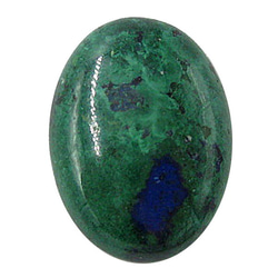 天然石　ルース裸石　アズライト（Azurite）　ルース（オーバルカボション）　ti-st-343 1枚目の画像