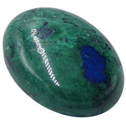 天然石　ルース裸石　アズライト（Azurite）　ルース（オーバルカボション）　ti-st-343 2枚目の画像