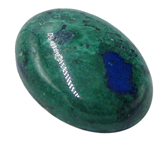 天然石　ルース裸石　アズライト（Azurite）　ルース（オーバルカボション）　ti-st-343 2枚目の画像