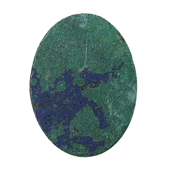 天然石露絲裸石石青銅（藍銅礦）露絲（橢圓凸圓形）ti-st-337 第3張的照片