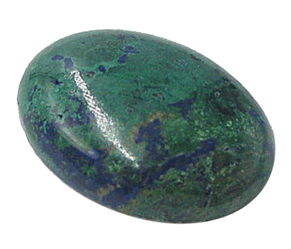 天然石　ルース裸石　アズライト（Azurite）　ルース（オーバルカボション）　ti-st-336 2枚目の画像