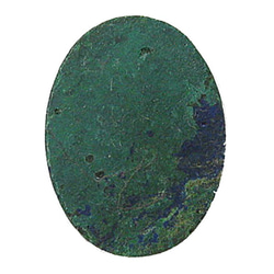天然石　ルース裸石　アズライト（Azurite）　ルース（オーバルカボション）　ti-st-336 3枚目の画像