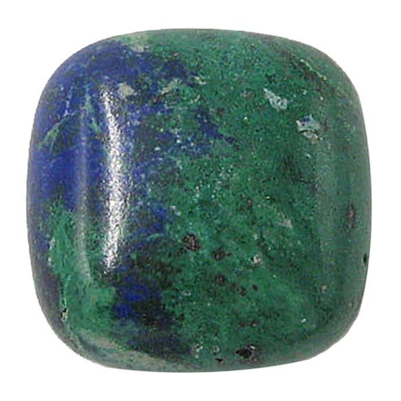 天然石材鬆散裸石藍銅礦（藍銅礦）露絲（墊凸圓形）TI-ST-317 第1張的照片