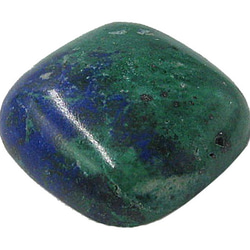 天然石材鬆散裸石藍銅礦（藍銅礦）露絲（墊凸圓形）TI-ST-317 第2張的照片
