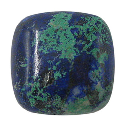 天然石材鬆散裸石藍銅礦（藍銅礦）露絲（墊凸圓形）TI-ST-320 第1張的照片
