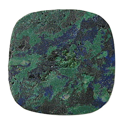 天然石材鬆散裸石藍銅礦（藍銅礦）露絲（墊凸圓形）TI-ST-315 第3張的照片