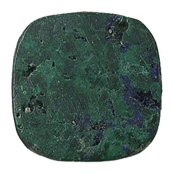 天然石松石石青（石青）鬆散（坐墊凸圓形）ti-st-311 第3張的照片