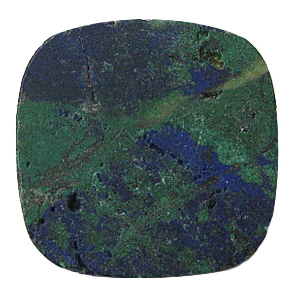 天然石材鬆散裸石藍銅礦（藍銅礦）露絲（墊凸圓形）TI-ST-301 第3張的照片