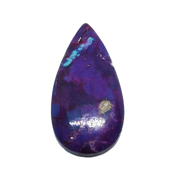 天然石材莫哈維綠松石紫色（莫哈維綠松石）露絲（凸圓形）st-st-162 第1張的照片