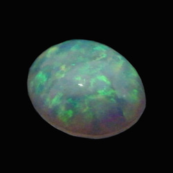 人工オパール(Synthetic opal)　ルース（オーバルカボション）【7x9mm】　gs-sp-4041 3枚目の画像