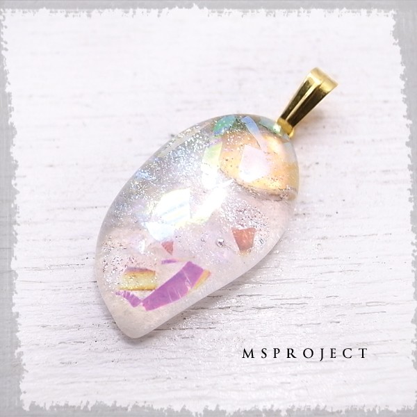 MS project　チタンガラスペンダント　ペンダントトップ　de-67-ms-041