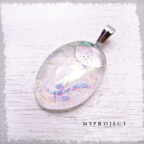 MS project　チタンガラスペンダント　ペンダントトップ　de-67-ms-042