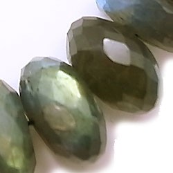 天然石 ビーズ ライン 卸売　ラブラドライト（Labradolite）　ロンデルカットビーズ 　ali-c-22 2枚目の画像