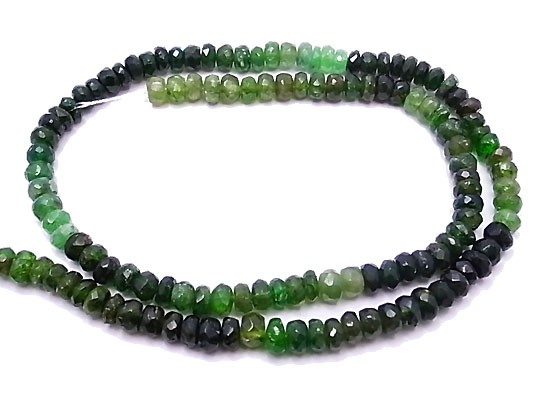 天然石 ビーズ ライン 卸売　エメラルド（emerald）　ボタンカットビーズ 　ali-c-61