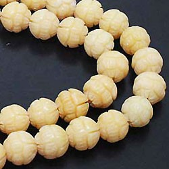 天然石 ビーズ ライン 卸売　アラゴナイト(aragonite) 　デザイン丸玉　10mm　timy-145 2枚目の画像