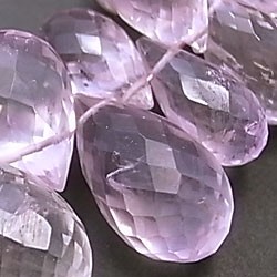 天然石珠線批發紫水晶（紫水晶）滴切珠ali-c-36 第2張的照片