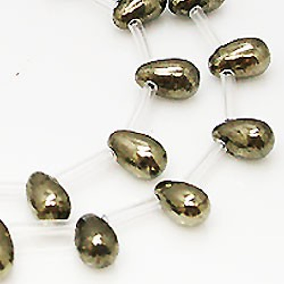 天然石珠線批發黃鐵礦滴珠liw-py-82 第2張的照片