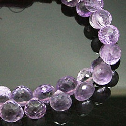 天然石 ビーズ ライン 卸売　アメジスト紫水晶(ametyst)　オニオンファセットカットビーズ　ali-147 2枚目の画像