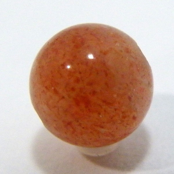 天然石紋銷珠1點太陽石（Sunstone）珠/帶通孔gs  -  sp  -  4677 第1張的照片