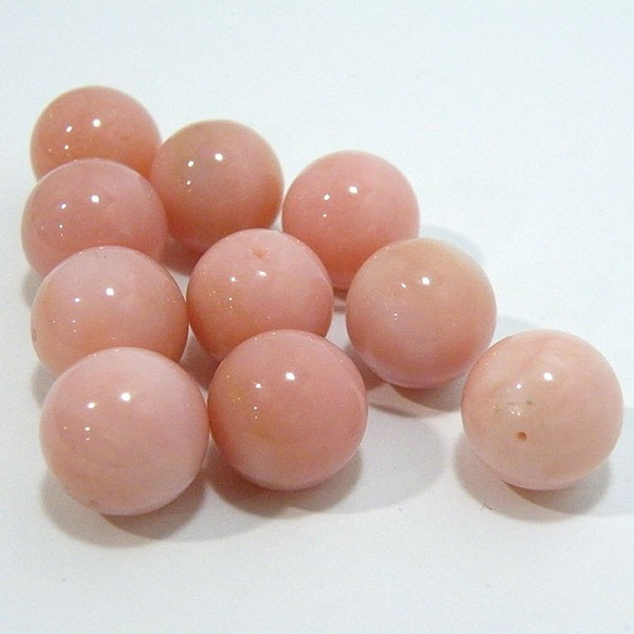 天然石粒売りビーズ1点もの　ピンクオパール(Pink Opal)　ビーズ/貫通穴あり　gs-sp-4679 2枚目の画像